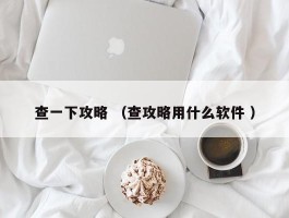 查一下攻略 （查攻略用什么软件 ）