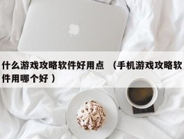 什么游戏攻略软件好用点 （手机游戏攻略软件用哪个好 ）