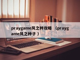 praygame风之种攻略 （praygame风之种子 ）