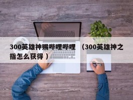 300英雄神赐哔哩哔哩 （300英雄神之指怎么获得 ）