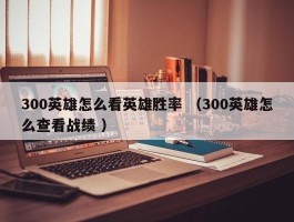 300英雄怎么看英雄胜率 （300英雄怎么查看战绩 ）