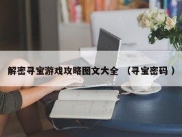 解密寻宝游戏攻略图文大全 （寻宝密码 ）